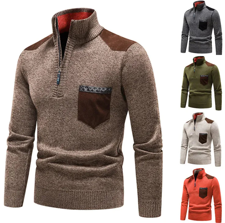 Cozy Plush Quarter-Zip Sweater